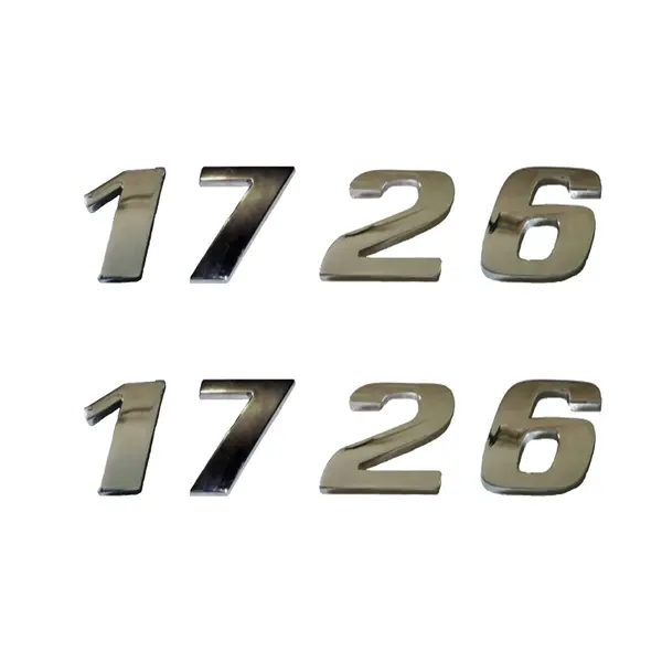 Jogo Emblema Adesivo Cromado Caminhão MB 1726