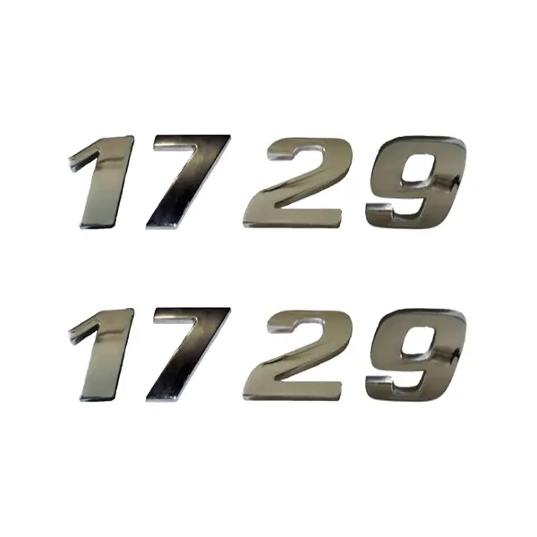 Jogo Emblema Adesivo Cromado Caminhão MB 1729