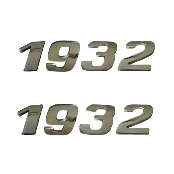Jogo Emblema Adesivo Cromado Caminhão MB 1932