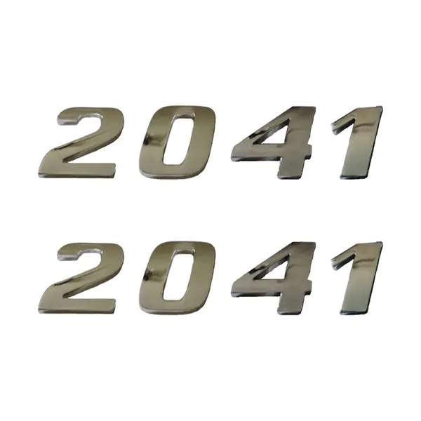 Jogo Emblema Adesivo Cromado Caminhão MB 2041