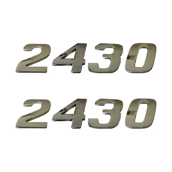 Jogo Emblema Adesivo Cromado Caminhão MB 2430