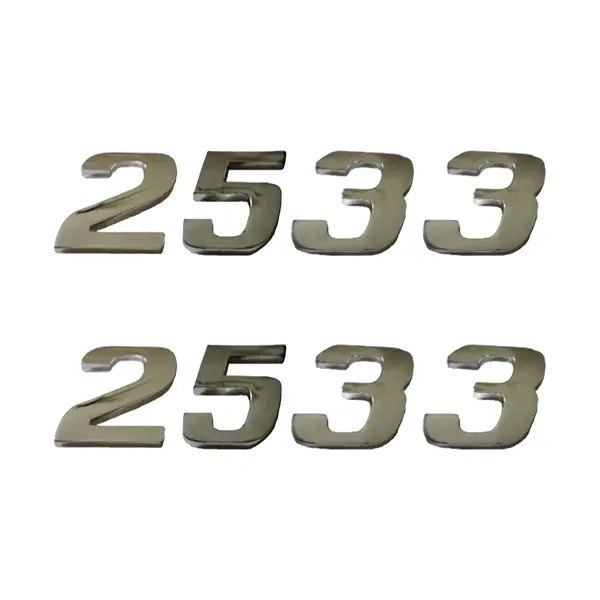 Jogo Emblema Adesivo Cromado Caminhão MB 2533