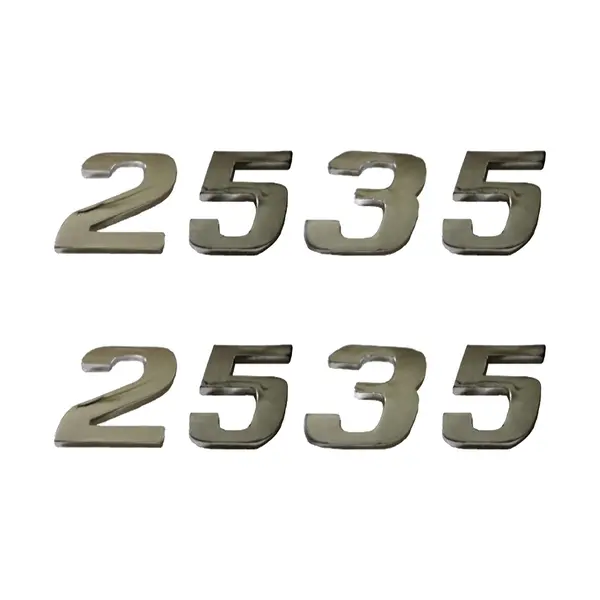Jogo Emblema Adesivo Cromado Caminhão MB 2535