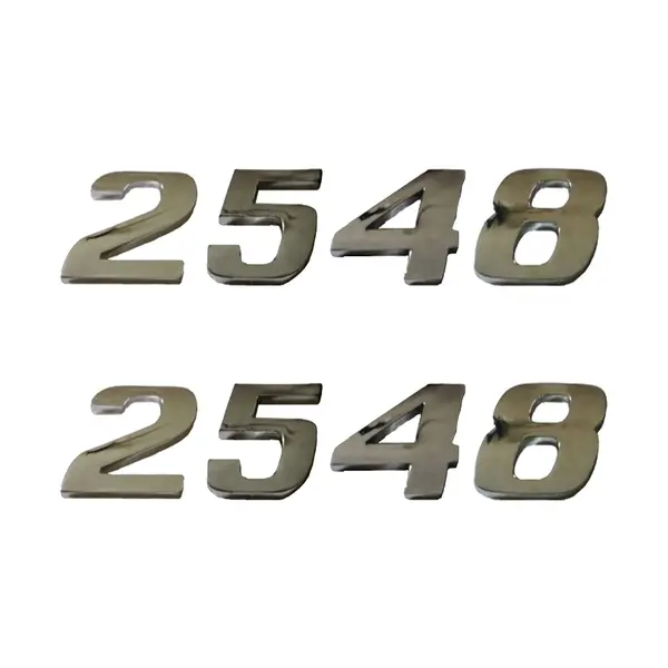 Jogo Emblema Adesivo Cromado Caminhão MB 2548