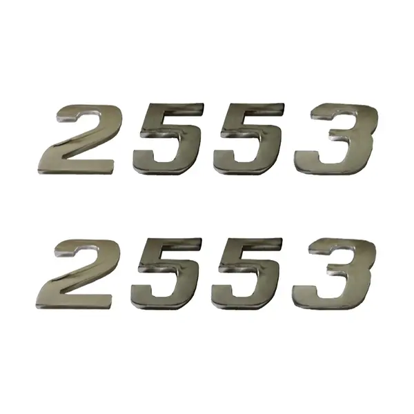 Jogo Emblema Adesivo Cromado Caminhão MB 2553