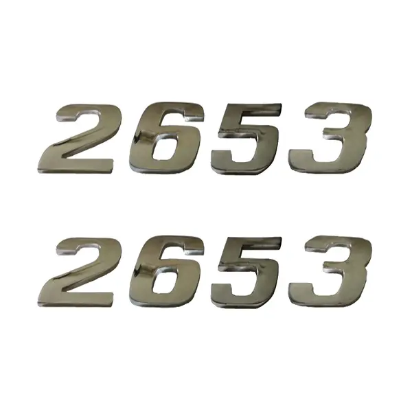 Jogo Emblema Adesivo Cromado Caminhão MB 2653