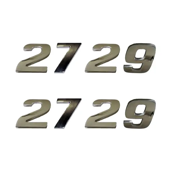Jogo Emblema Adesivo Cromado Caminhão MB 2729