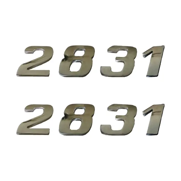 Jogo Emblema Adesivo Cromado Caminhão MB 2831