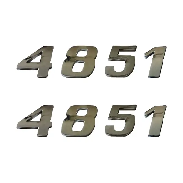 Jogo Emblema Adesivo Cromado Caminhão MB 4851