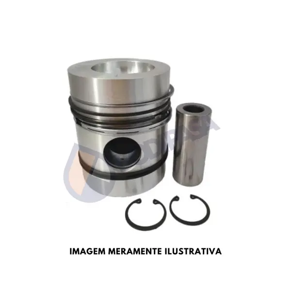 Jogo Pistao Aneis Motor MB OM364 OM366