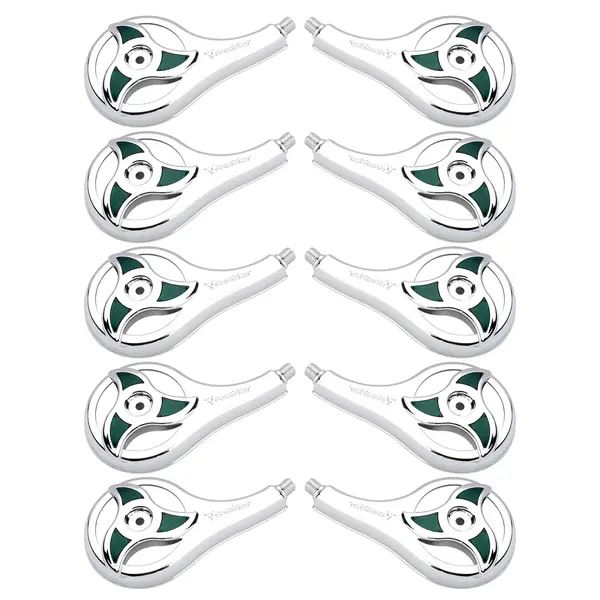 KIT 10 Calotas Rodo-ar Caminhão Elipse Verde Resfriar Plástico