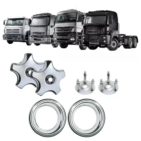 KIT 2 Calota 5 Pontas Aro 20 P/rodoar c/ Aro e Suporte