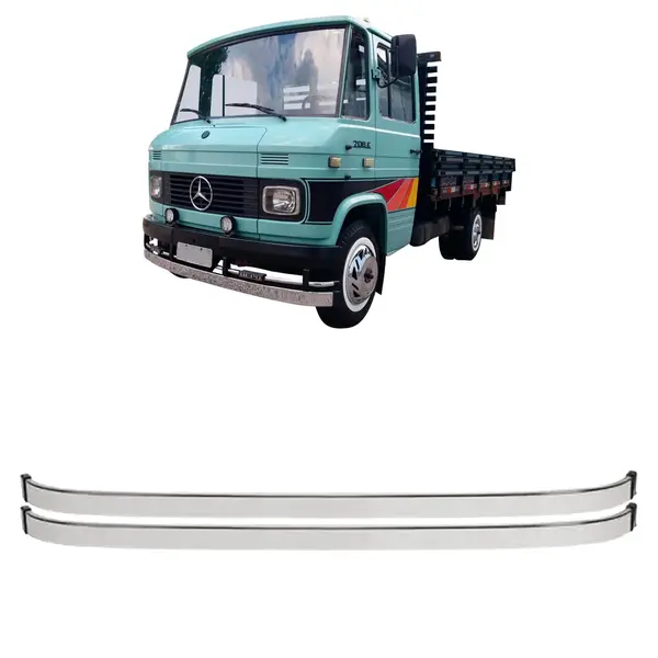 KIT 2 Laminas Parachoque Argentino Caminhão MB 608 708