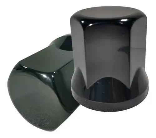 Kit 20 Capa De Porca Sextavada 27mm Black
