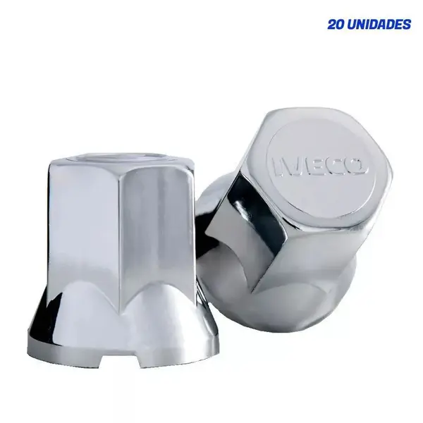 Kit 20 Capas Porca Cromada Iveco 32mm