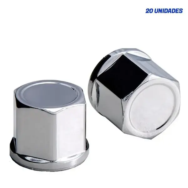 Kit 20 Capas Porca Cromada Tradicional 22mm