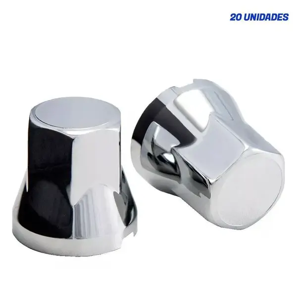Kit 20 Capas Porca Cromada Tradicional 24mm