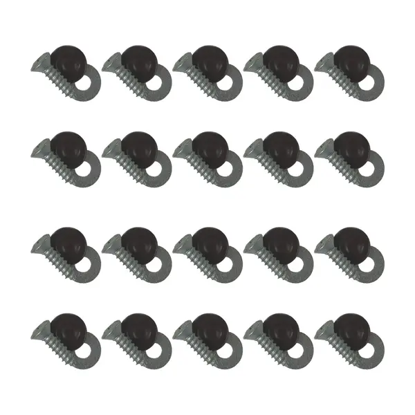 KIT 20 Parafuso Porta MB 1113 1313 c/ Tampa Plástica