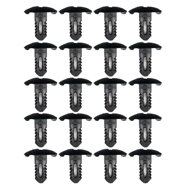 Kit 20 Presilhas Pretas para Pedal e Forro de Caminhão em Plástico Resistente