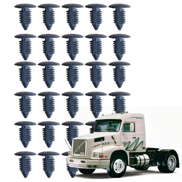 KIT 30 Presilha Forro Porta Caminhão Volvo EDC Preto