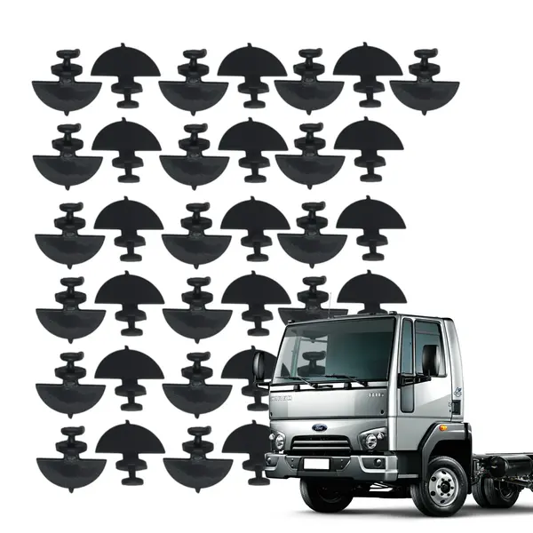 Kit 35 Ganchos de Cortina em Plástico para Ford Cargo a partir de 2011