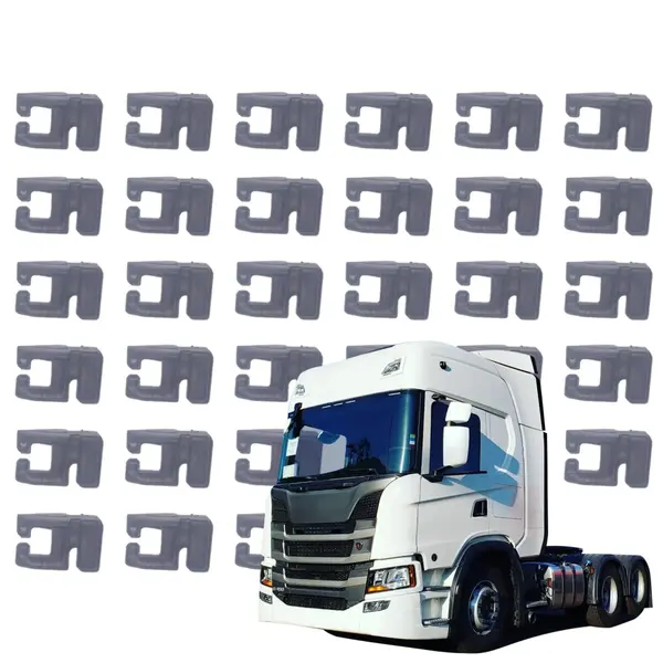 KIT 35 Ganchos de Plástico para Cortina Caminhão SC Série 6 - Resistência e Durabilidade