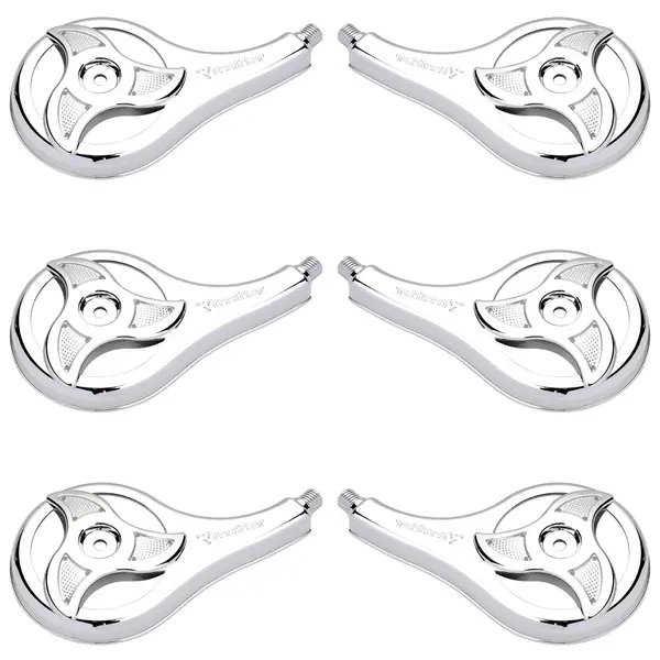 KIT 6 Calotas Rodo-ar Caminhão Elipse Cristal Resfriar Plástico