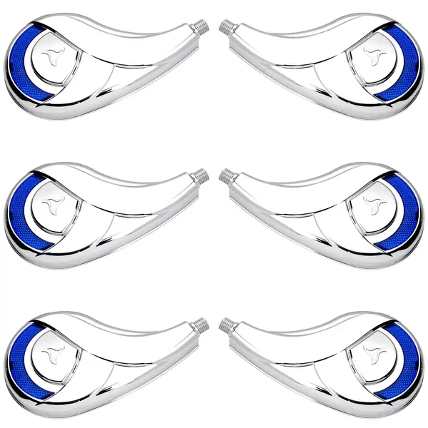 KIT 6 Calotas Rodo-ar Caminhão G2 Azul Resfriar Plástico