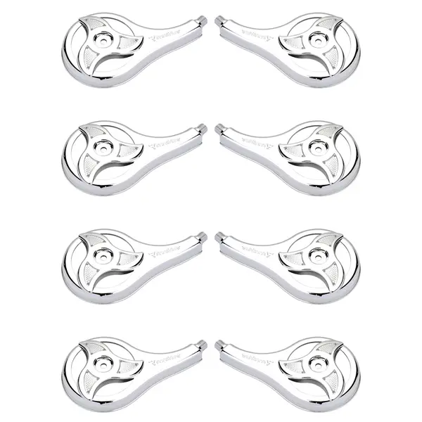 KIT 8 Calotas Rodo-ar Caminhão Elipse Cristal Resfriar Plástico