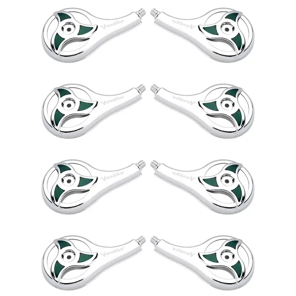 KIT 8 Calotas Rodo-ar Caminhão Elipse Verde Resfriar Plástico