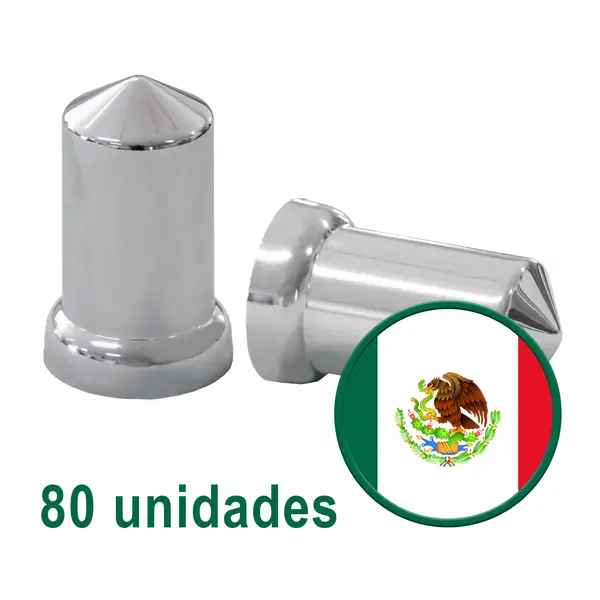 KIT 80 Capas Cromada para Porca 32 33 Mm Mexicana