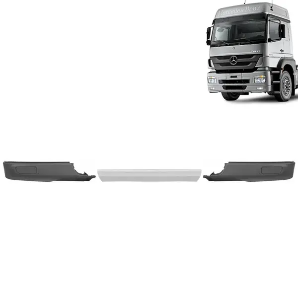 Kit Acabamento Spoiler Inferior Para-Choque Dianteiro para Caminhão MB Axor 1933 Sem Abertura para Farol