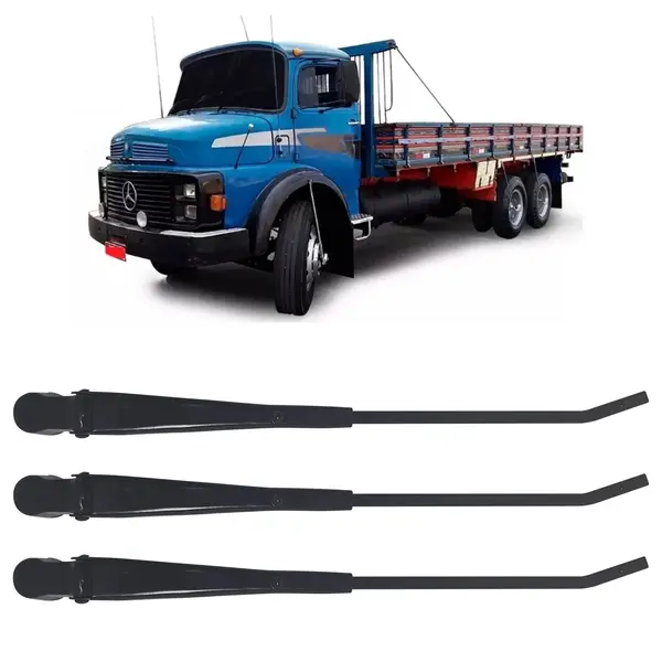 KIT Braço Limpador Parabrisa MB 1113 2013 Todos Cabine Alta