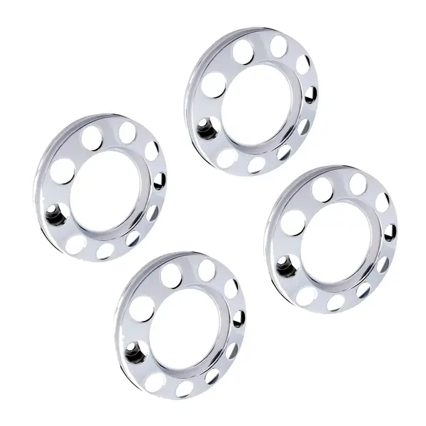 Kit C/4 Calota Dianteira 10 Furos Caminhão Aro 20 22,5 Metal