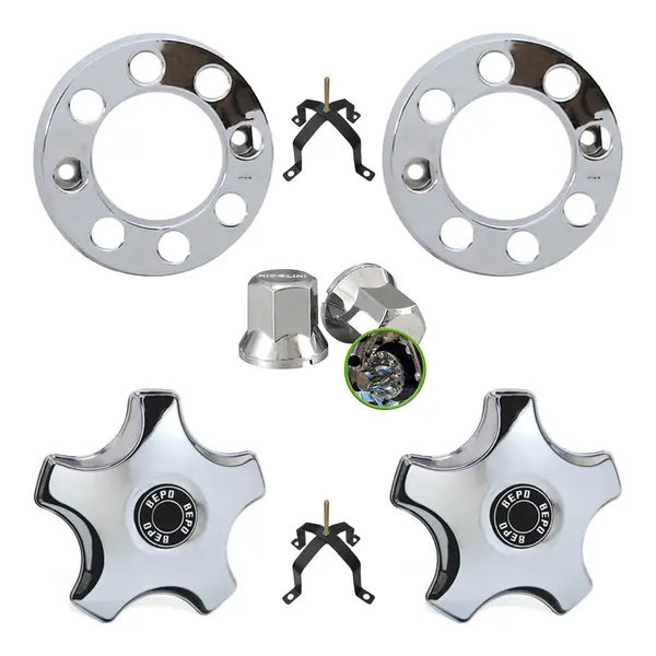KIT Calota Caminhão Ford Cargo VW Cosntellation Aro 22,5