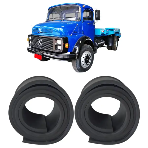 KIT Cinta Borracha Estreita Tanque Caminhão MB 1113 2013