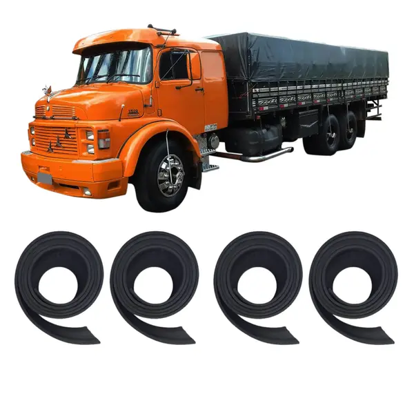 KIT Cinta Borracha Larga Tanque Caminhão MB 1519 1924 2219