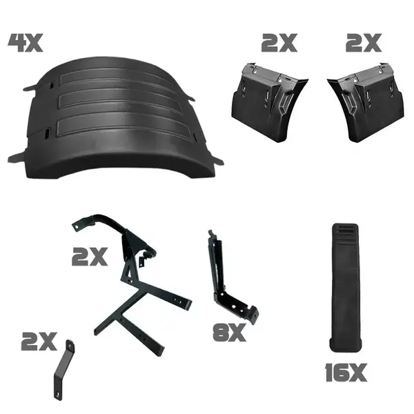 Kit Completo de Para-lamas Truck e Tração para Volvo New FH 2015 até 2021 Feixe de Mola