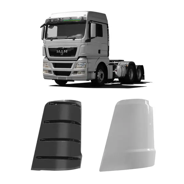 KIT Defletor Interno e Externo Caminhão MAN TGX L/e