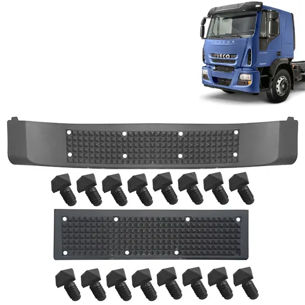 Kit Pisante Inferior e Superior Para-Choque Dianteiro para Caminhão Iveco Tector / Cursor 2009 á 2019