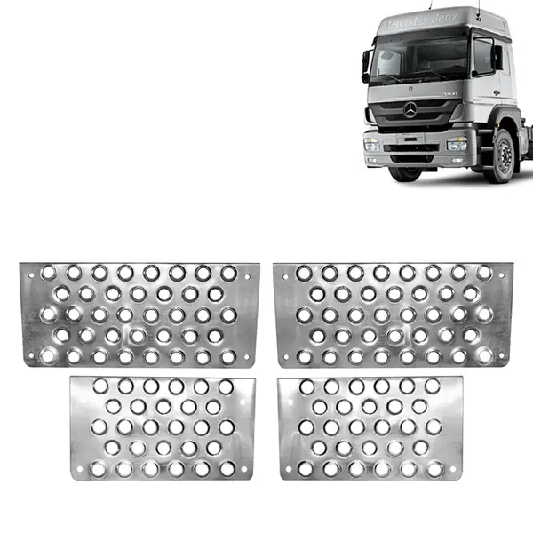 Kit Pisante Superior e Inferior Alumínio para Caminhão MB Axor Lado Direito / Lado Esquerdo