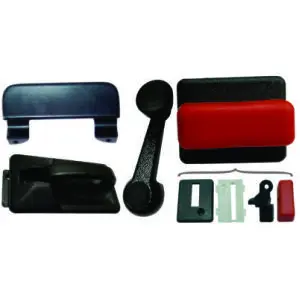 Kit porta com macanetas manivela trava completa