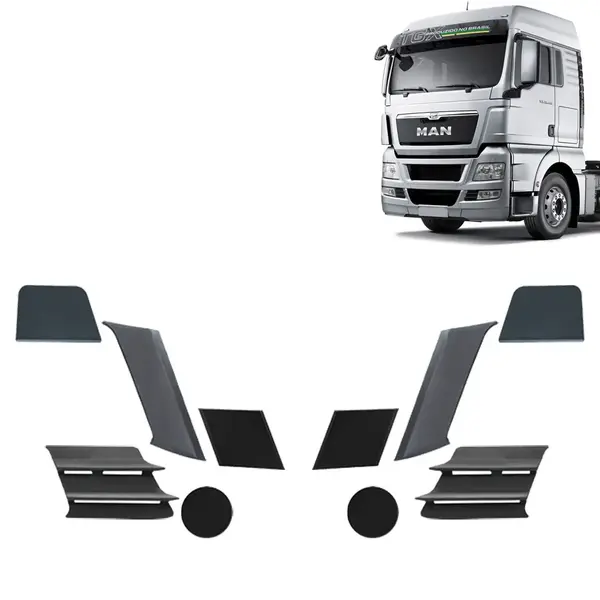 Kit Tampas Acabamento Para-Choque para Caminhão Man TGX