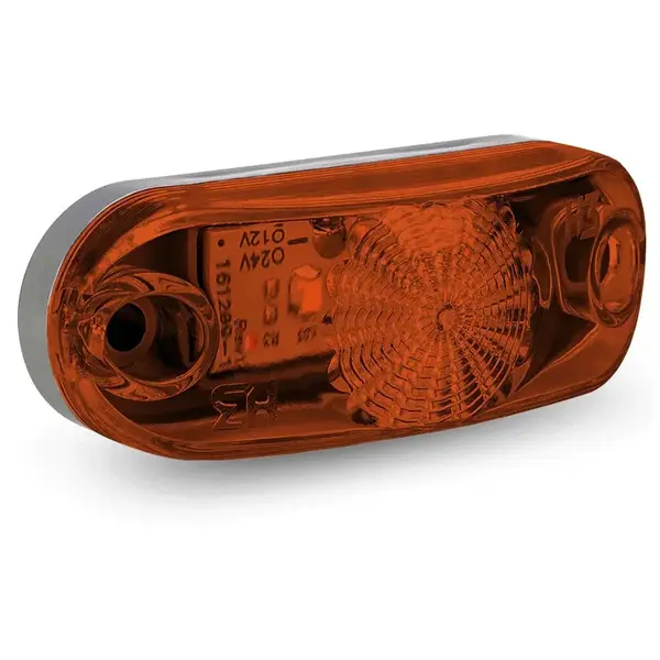 Lanterna Delimitadora Placa LED Laranja para Universal Caminhão 12v 24v