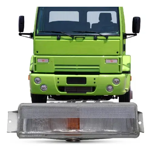 Lanterna Dianteira Seta Pisca Lado Direito Compatível Ford Cargo Lente Cristal Com Cúpula
