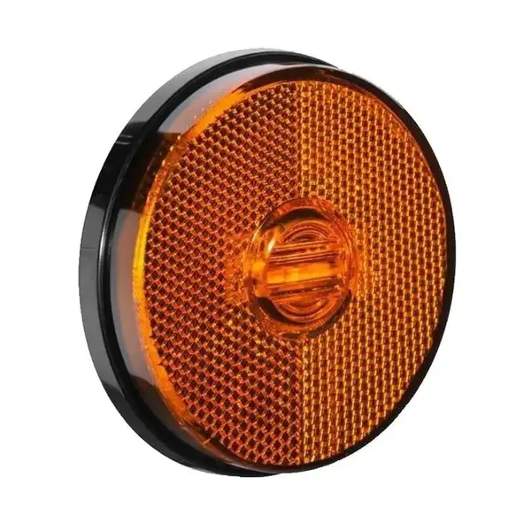 Lanterna Lateral 88mm LED Bivolt Ambar Com Fio