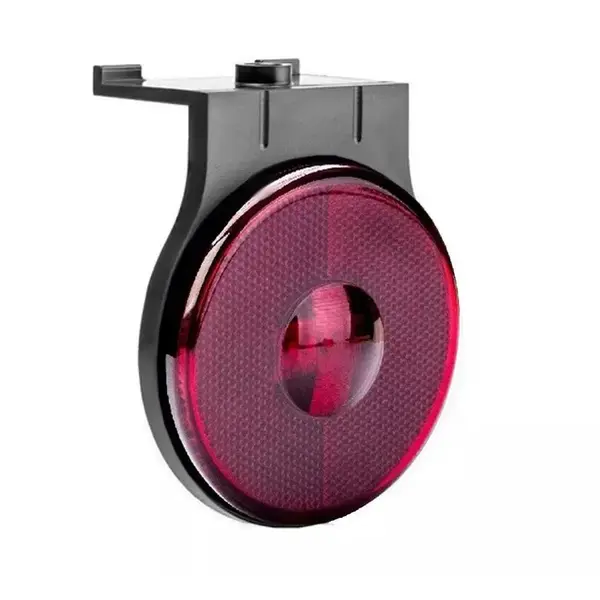 Lanterna Lateral Carreta LED Vermelho 65mm 12V 24V com Fio
