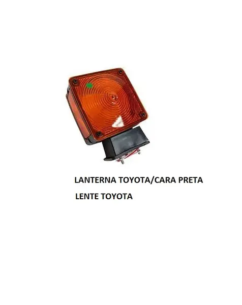Lanterna Toyota/cara Preta Base Reta