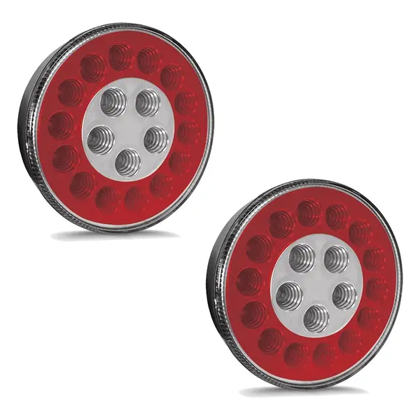 Lanterna Traseira Carreta Baú Facchini LED Bivolt 2 Peças