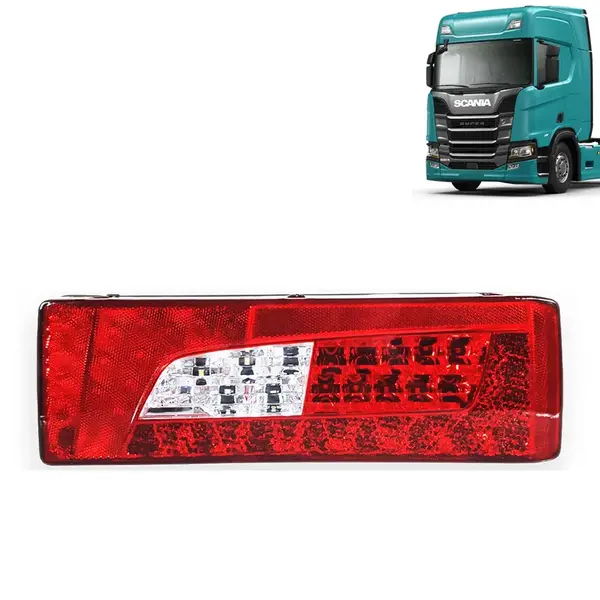 Lanterna Traseira LED para Caminhão Scania S5 S6 S7 Streamline Após 2013 Lado Direito